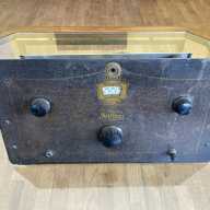 Similar Item 1 - Antique Vintage Early Airline Tube Radio Receiver Metal Face 1920s For Parts or Restoration