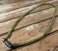 Vintage Combination Bike Lock Combo Chain Lock Lime Green Vinyl Coated 3Ft 4Digt