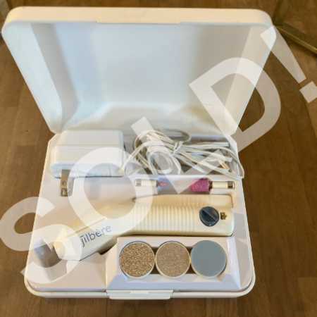 Vintage Electric Manicure Pedicure Set by Jilbere Paris Diamond Tip Tools - Rechargeable - WORKS