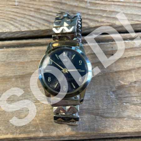 Vintage Men's Wrist Watch Rolls-Royce Electra Goldtone Stretch Band Swiss Made For Repair - Pic1