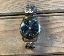 Vintage Mens Wrist Watch Rolls-Royce Electra Goldtone Stretch Band Swiss Made For Repair