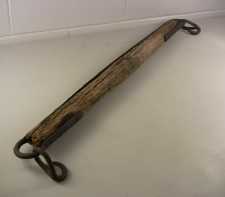 Rustic Decor Rustic Wall Hanging Wooden Horse Harness Evener Singletree Iron Hooks