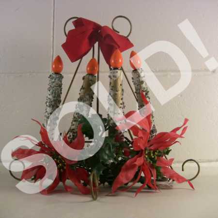 Vintage Christmas Decor Vintage Christmas Light Retro Christmas Decor 4-Candle