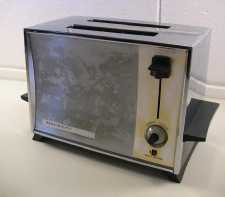 Vintage Chrome Toastmaster Automatic Pop-Up 2-Slice Retro Toaster B112 Works